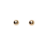 Guld & Sølv Design Øreringe i 14kt Guld med 4mm Kugler  5383/4/14 I Hurtig Levering