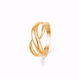 Guld & Sølv design Ring i 8Kt Guld 6347/08