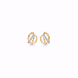 Guld & Sølv Design Øreringe I 8Kt Guld Med Zirkonia 8398/5/08