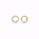 Guld & Sølv Design Ørering i 8kt Guld med Zirkonia 8409/5/08