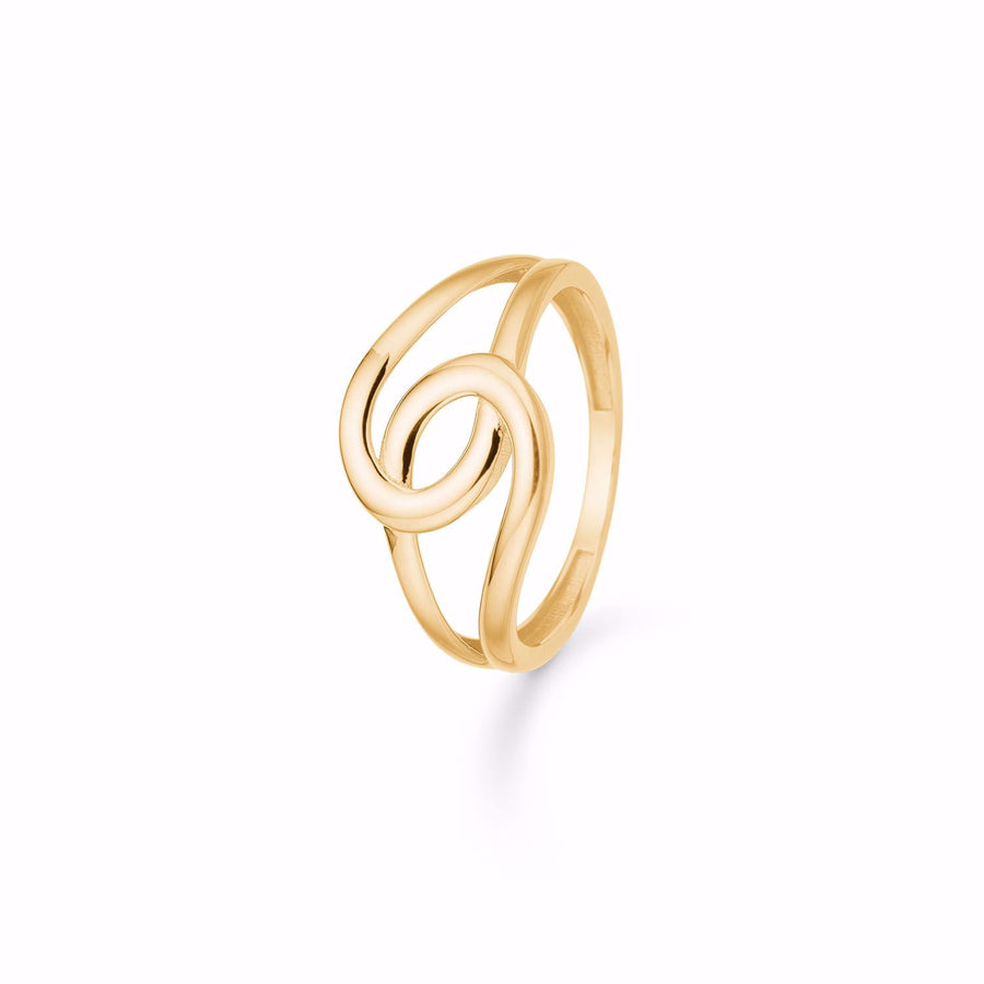 Guld & Sølv Design Ring I 8Kt Guld 6428/08