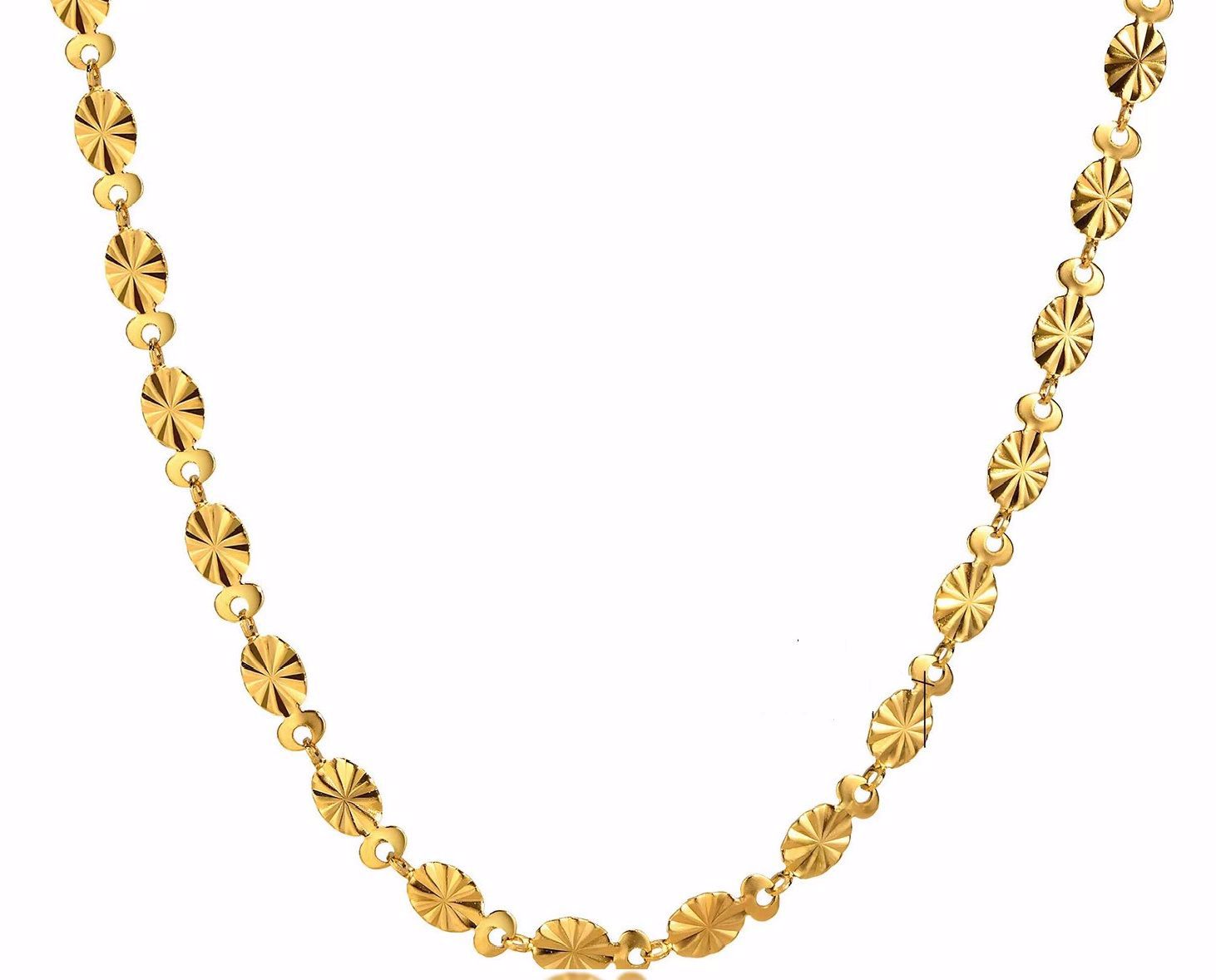 Guld & Sølv Design Halskæde i CO88 IP Guldbelagt Stål med blomster 8CN-26479