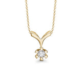 Aagaard Vedhæng i 8Kt Guld med en Diamant 0,05CT 08849905-34