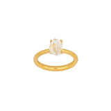 Nordahl Andersen Ring i Forgyldt Sølv med en Herkimer-diamant  10120335956