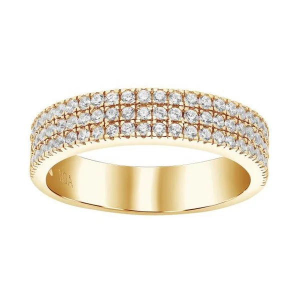 Nordahl Andersen  Ring i Forgyldt Sølv med Zirkoner  10450445900