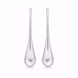 Guld & Sølv Design Øreringe i Sølv formet som en stor dråbe 2058/1