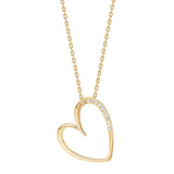 Nordahl Andersen Vedhæng i Forgyldt Sølv formet som et Hjerte 20630085900