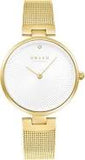 Obaku Diamant Gold Dameur I Double Stål Og En Lille Diamant V256Lxgimg