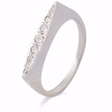 Guld & Sølv Design Ring i Sølv med Zirkoner  2602