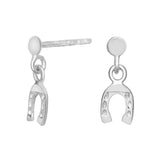 Nordahl Andersen Ørering i Rhodineret Sølv med en Hestesko  30250160900