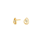 Nordahl Andersen Øreringe i 8kt Guld Med Zirkon 30550260300
