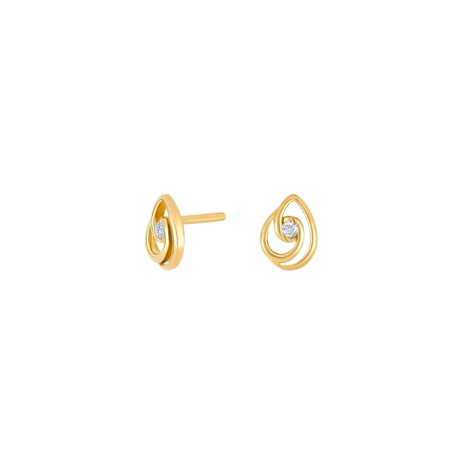 Nordahl Andersen Øreringe i 8kt Guld Med Zirkon 30550260300