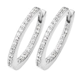 Spirit Icons Creol i Rhodineret Sølv med Zirkoner 40361