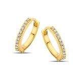 Spirit Icons Creol i Forgyldt Sølv med Zirkon 41532