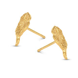 Spirit Icons Ørering i Forgyldt Sølv formet som et Blad 41682