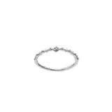 Maanesten Ring i Rhodineret Sølv med Zirkoner 4873C