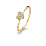 Spirit Icons Ring i Forgyldt Sølv med Zirkon formet som et Hjerte  53012