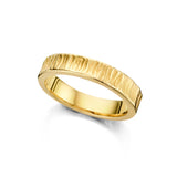 Spirit Icons Ring i Forgyldt Sølv med Ruflet overflade  53682