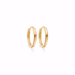 Guld & Sølv Design Øreringe i 8kt Guld Creol  5630/08