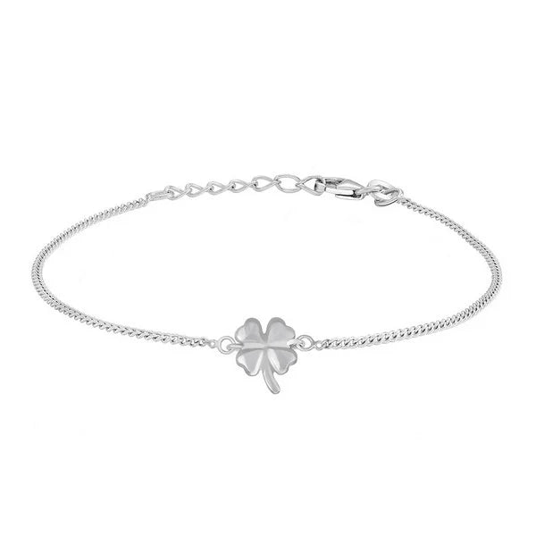 Nordahl Andersen Armbånd i Rhodineret Sølv med en Firkløver til Børn 80250600900