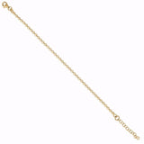 Guld & Sølv Design Armbånd i Forgyldt Sølv med små aflange kugler 81036/F