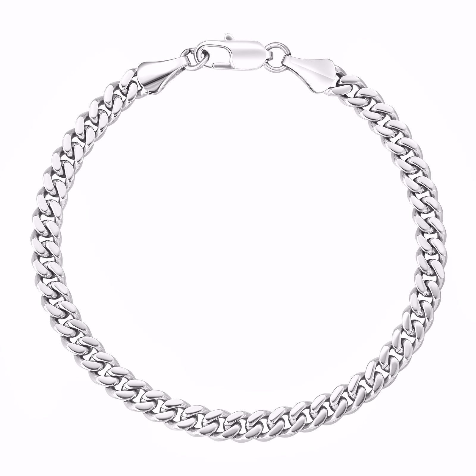 Guld & Sølv design Armbånd i Stål Panser Kæde 8235