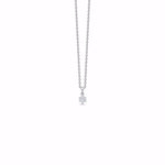 Guld & Sølv Design Vedhæng i 14kt Hvidguld med Diamanter  8321/7/14HV