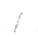 Guld & Sølv Design Armbånd i 8kt Guld med Ferskvandsperler 9275/08