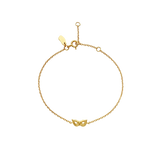 Maanesten Armbånd i Forgyldt Sølv med et lille Vedhæng en Maske  8692A