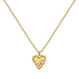 Maanesten Halskæde i Forgyldt Sølv med et Hjerte  2810A