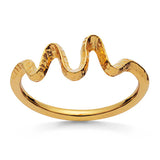 Maanesten Ring i Forgyldt Sølv  4727A