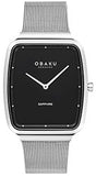 Obaku Herreur i Stål med Safir Glas  V267GXCBMC