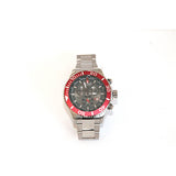 Swiss Military Herreur Safir Glas Dato/Stopur Stål Rødkrans Sort Skive 06-5226.04.009