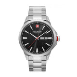 Swiss Military Ur Herre Stål, Safirglas, 10Atm, Dato og Dag 06-5346.04.007