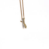 Aagaard Halskæde 14 Kt Rød/Hvidguld Med 0,02Ct Diamant 0633707-45