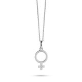 Spirit Icons She Halskæde Sølv 10551-45 0,005Ct