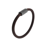 Zeezen Armbånd Brun Læder Med Magnetlås 2.10817501.1518I
