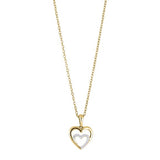 Nordahl Andersen Vedhæng 14Kt Guld Hjerte Med 0,01Ct Diamant  210 015Br5