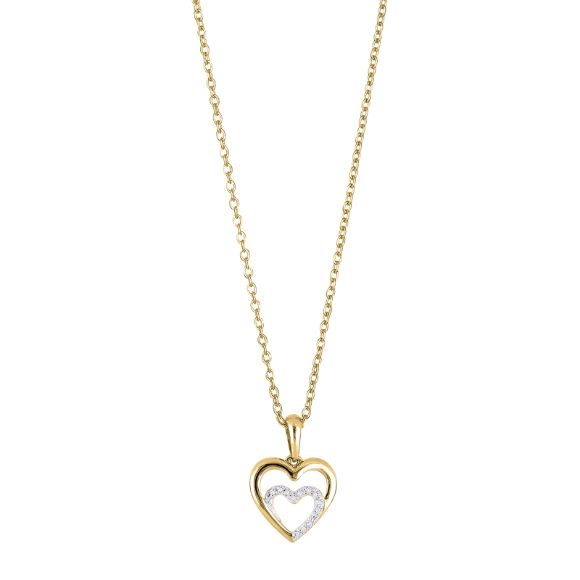 Nordahl Andersen Vedhæng 14Kt Guld Hjerte Med 0,01Ct Diamant  210 015Br5