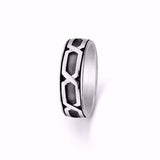 Guld & Sølv Design Ring Oxyderet/ Sølv Til Herre  2608