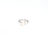 Heiring Pearls Ring Sølv Rhodineret M. Perle 29-8-66Rh
