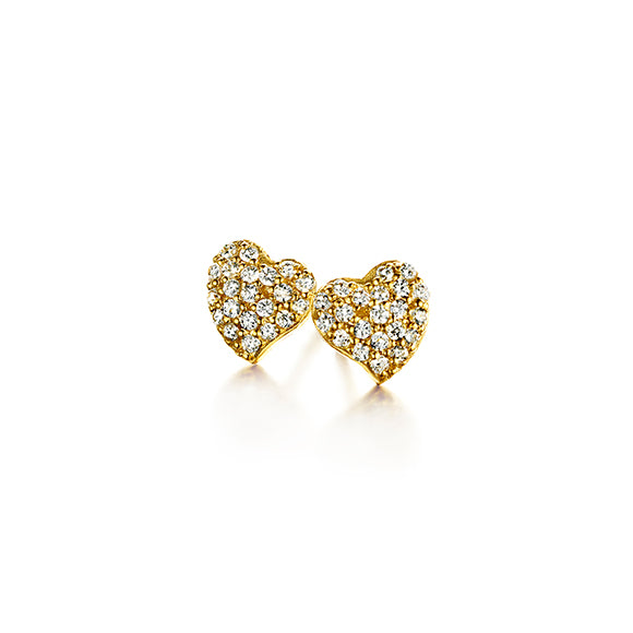 Spirit Icons Glowing Heart Ørering Forgyldt 40012