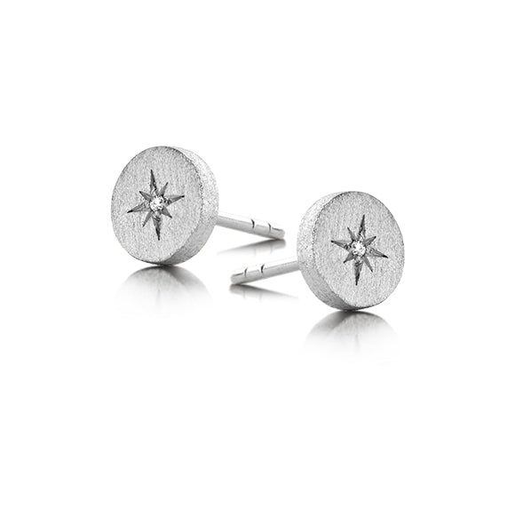Spirit Icons North Star Ørering Sølv 40111 0,01Ct