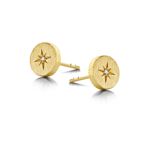 Spirit Icons North Star Ørering Forgyldt 40112 0,01Ct