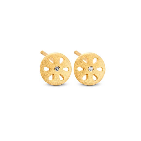 Spirit Icons Flora Ørering Forgyldt 40752