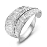 Spirit Icons Fall Ring I Rhodineret Sølv Et Blad 51321