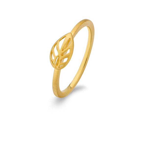 Spirit Icons Leaf Ring Forgyldt 53032