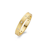 Spirit Icons Raw Ring Forgyldt med Zirkon Str 54 53182
