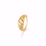 Guld & Sølv Design Ring I 8Kt Guld 6413/08