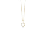 Guld & Sølv Design Vedhæng 8Kt Guld Med Zirkon Incl. Kæde 7403/08